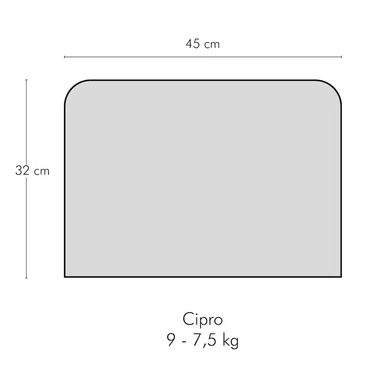 天然コルクのCiproエコフレンドリーシート/Ø45cm、高さ32cm