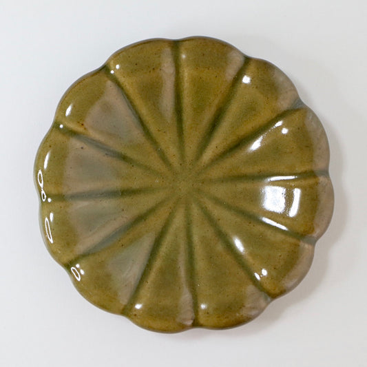 Yoshiko Kasahara 5 glazed flower dish