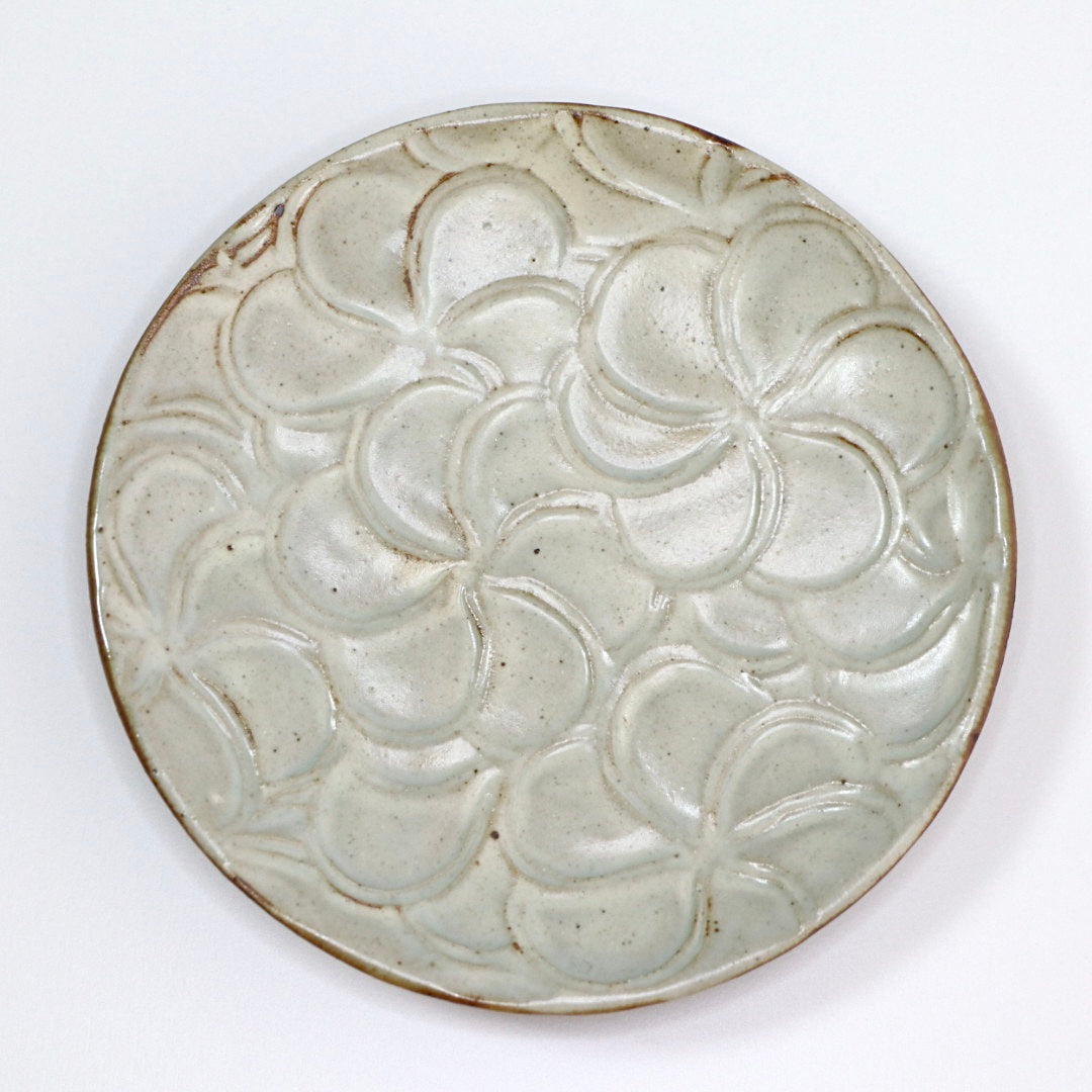 Yoshiko Kasahara Ground glaze flower plate 5 (all patterns)